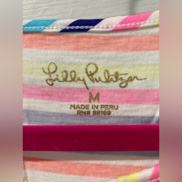Lilly Pulitzer Short sleeve Marlowe dress in Island Stripe, Size M - Picture 2 of 3